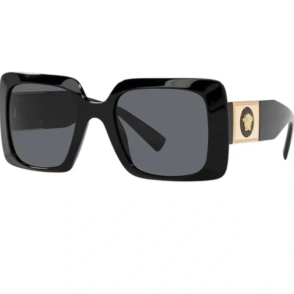 Versace Black Sunglasses NIB NWT Versace VE4346 GB1/87 BLACK/ DARK GREY Lens Women  main image 2